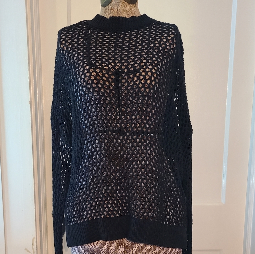 Anthropologie‎ REVOLVE Beach Riot Black Hilary sweater size XS